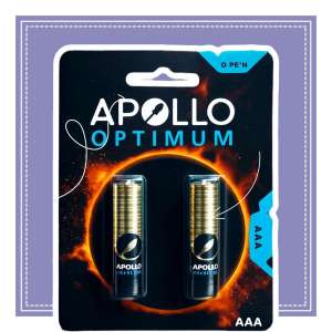باطری نیم قلمی آلکالاین APOLLO